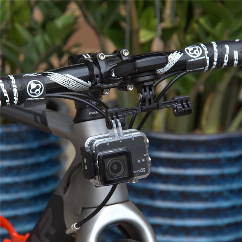 Fouriers Bike Light Camera Holder Long Extension for Garmin Bryton Computer Gopro Mount -GP01