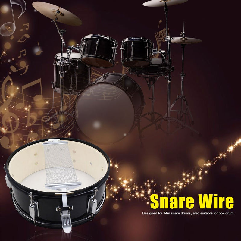 Alomejor Snare Wire Silver 32x10.8cm Steel Drum Snare Wire 13 Inch 40 Strand Snare Wire for Drum Parts Replace