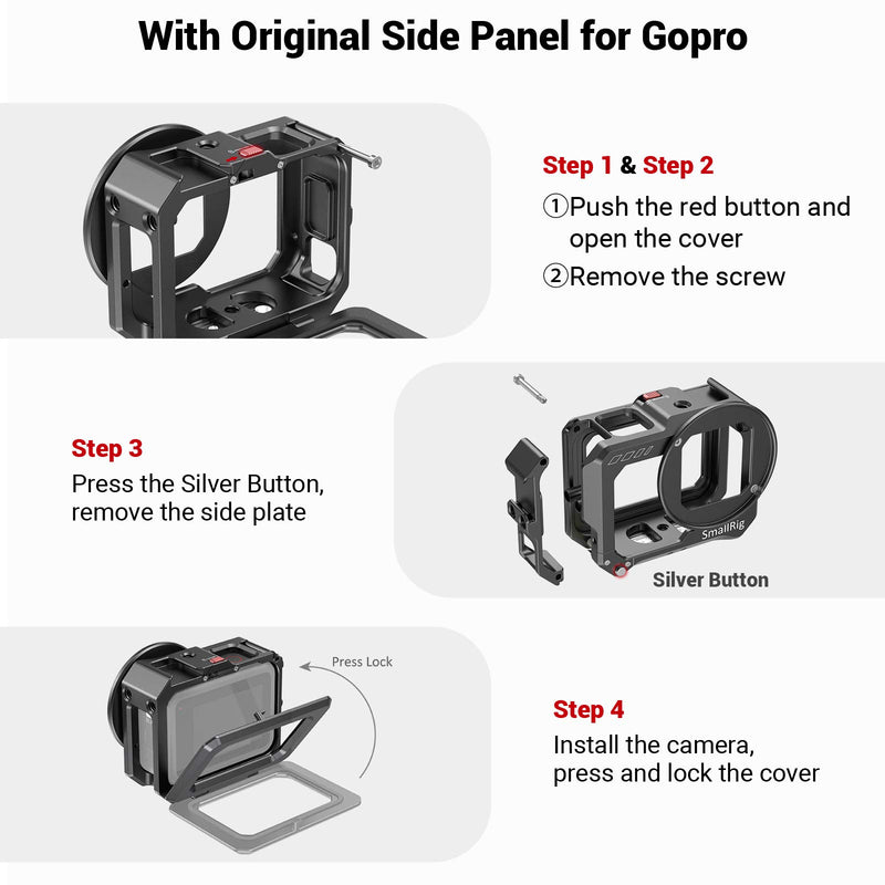 SmallRig Vlogging Cage for GoPro HERO8 Black CVG2505