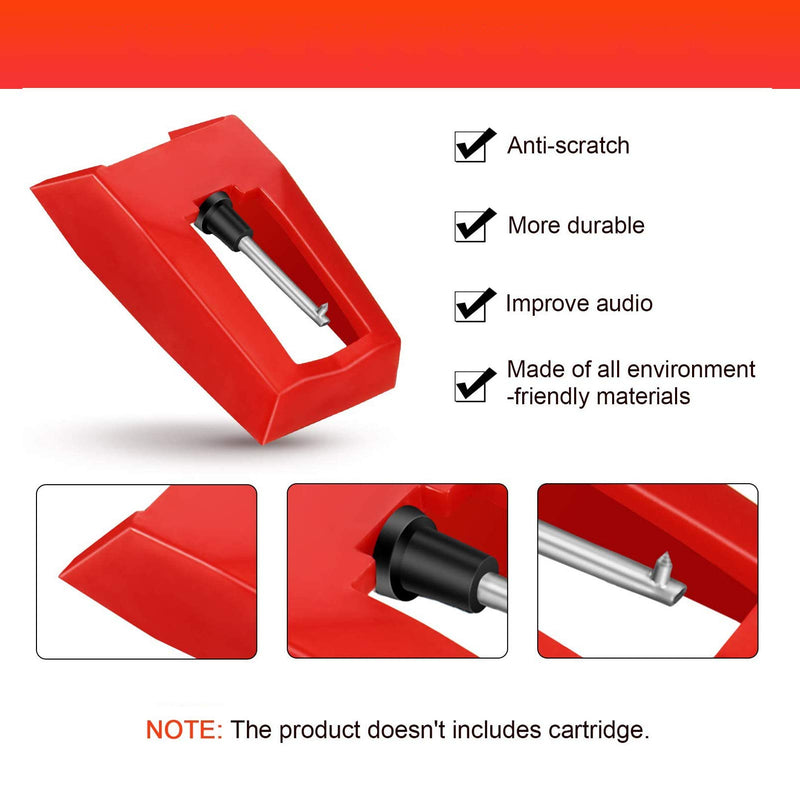 [AUSTRALIA] - Mudimu Stylus for Record Player Including 3pcs Universal Turntable Replacement Stylus Needles With 1pcs Tin Box for Turntable Record Player Lp Phonograph 