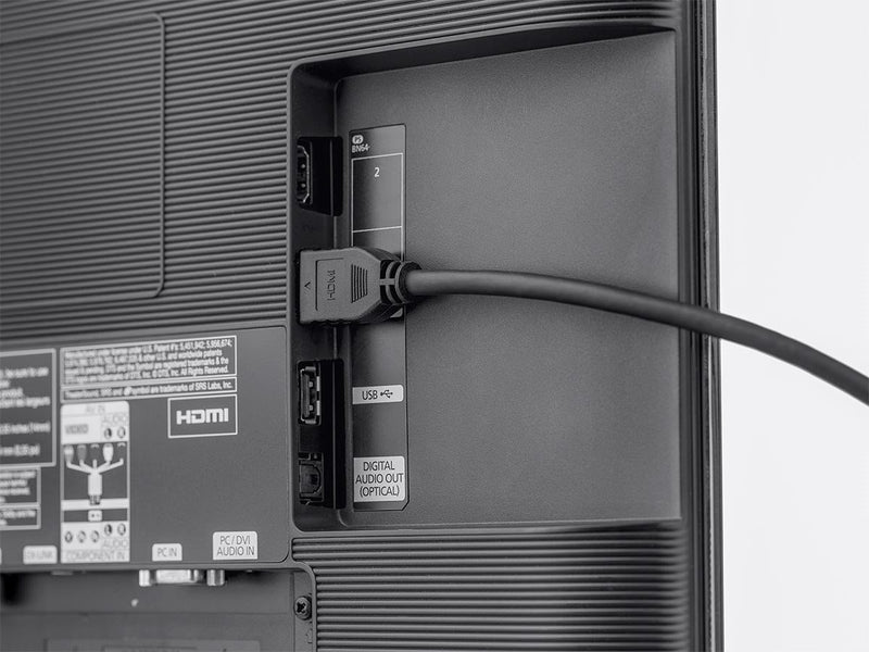 Monoprice 113777 High Speed HDMI Cable - 5 Feet - Black | No Logo, 4K @ 60Hz, HDR, 18Gbps, YUV 4:4:4, 32AWG, CL2 - Commercial Series 5ft