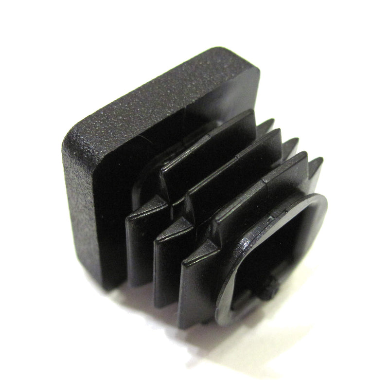 40pcs Pack: 3/4 Inch Square Black Plastic End Cap (for Hole Side Size from 1/2 to 21/32, Including 5/8 inches), Furniture Finishing Plug 40