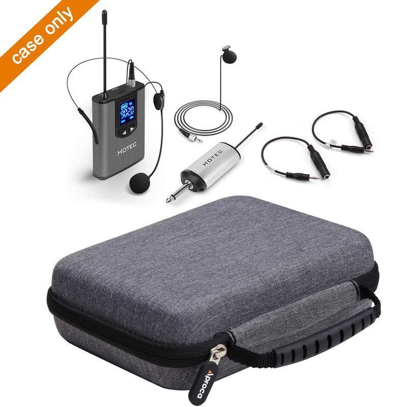 [AUSTRALIA] - Aproca Hard Travel Storage Carrying Case for Hotec UHF Wireless Headset Microphone 