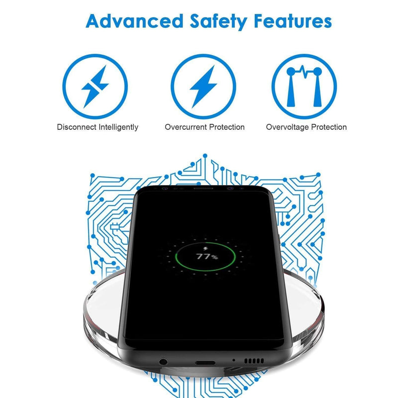 2019 Updated Wireless Charger Qi Wireless Charger Pad Compatible with ¡Phone Xs MAX XR X 8 8 Plus 7 7 Plus 6s 6s Plus 6 6 Plus and More 2