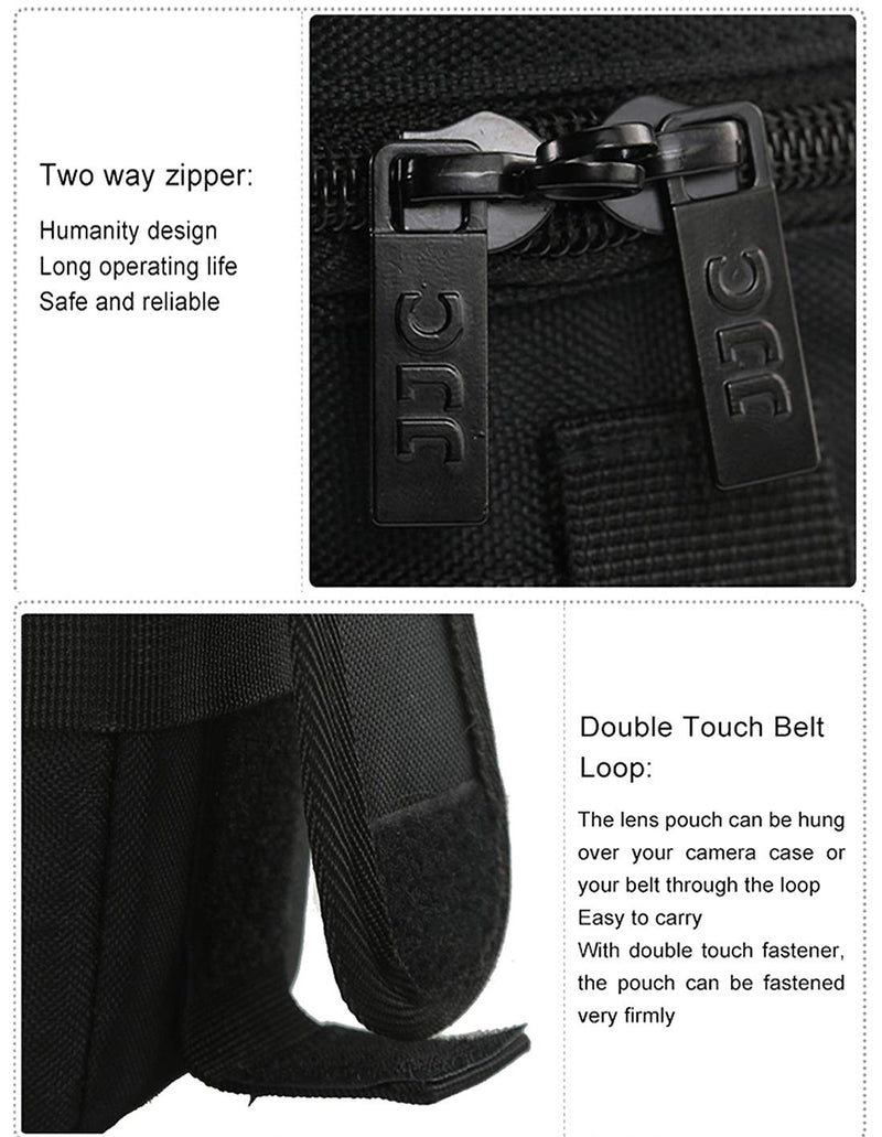 [AUSTRALIA] - JJC DLP-7 Deluxe Water-Resistant Lens Pouch Case for Tamron SP 150-600mm F5-6.3 Di VC USD G2, Sigma 150-500mm F5-6.3 DG OS HSM, Nikon AF-S NIKKOR 200-500mm f5.6 ED VR, fits Lens Up to 144x 316mm 