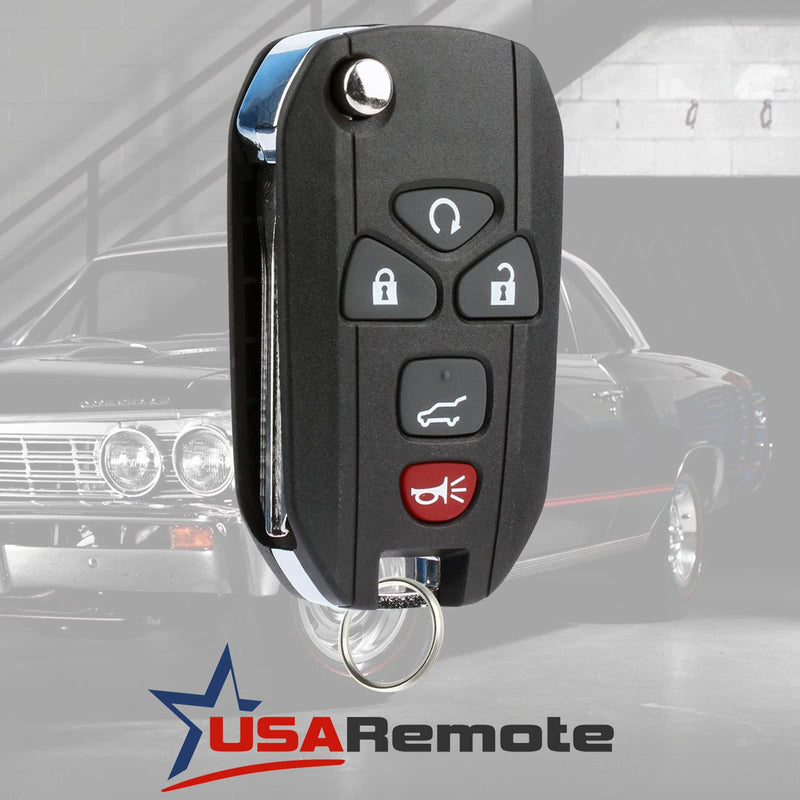 Usa Remote Replacement Fits Buick Chevrolet GMC Flip Key Fob Control 5btn 15913415 OUC60270 One