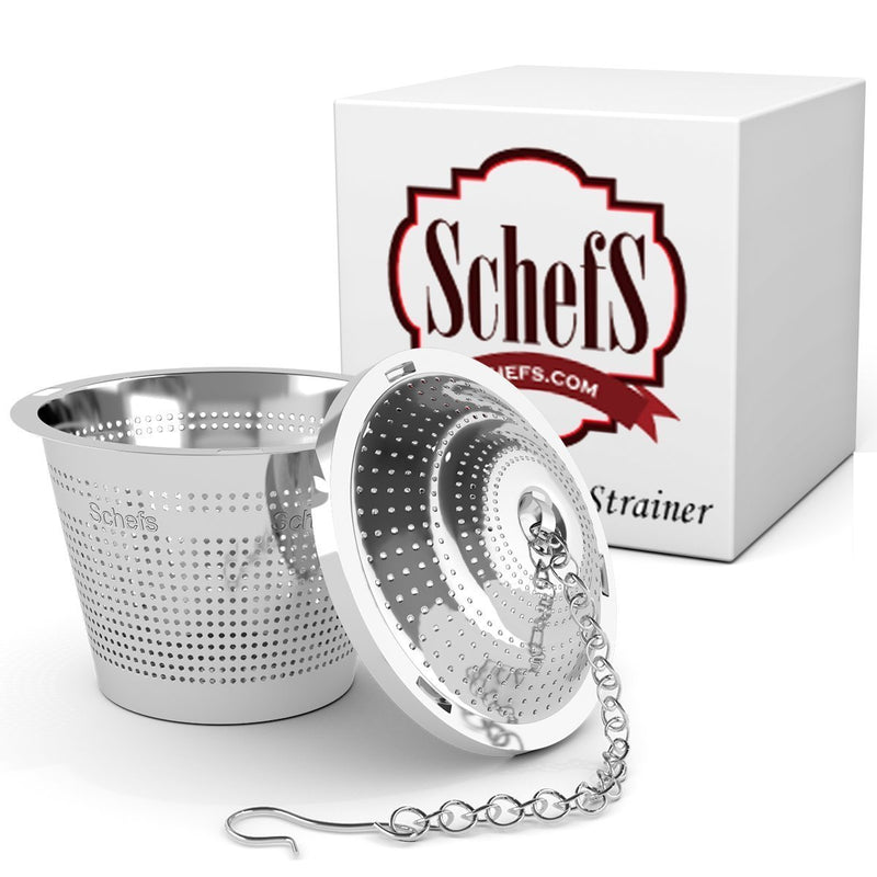 Schefs 11 Premium Infuser-Stainless Steel-Single Cup-Perfect Strainer for Loose Leaf Tea, Small