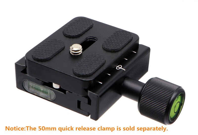 HITHUT PU-50 50mm Universal Quick Release QR Plate with D-Ring Screw for Tripod Monopod Ball Head DSLR Camera, Arca-Swiss Compatible