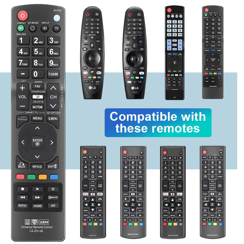 Gvirtue Universal Replacement Remote Control for Almost All Brand TV LCD LED HD, Smart TV AKB72914207 AKB72914003 AKB72914240 AKB72915239 AGF76692608 AKB72915206 AKB72915238(-23+AL)