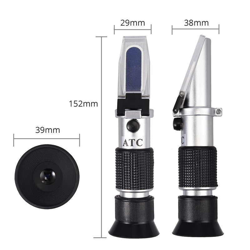 AUTOUTLET 3-in-1 Honey Refractometer for Honey Moisture, Brix and Baume, 58-90% Brix Scale Range, Honey Moisture Tester with ATC, Ideal for Honey, Milk, Sugar Syrup, Fruit jam and Molasses, Beekeepers Honey Baume Refractometer