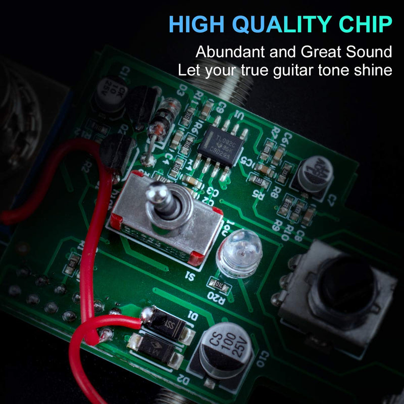 [AUSTRALIA] - lotmusic Ultimate Drive Electric Guitar Effects Pedal Mini Single Type DC 9V True Bypass Black 