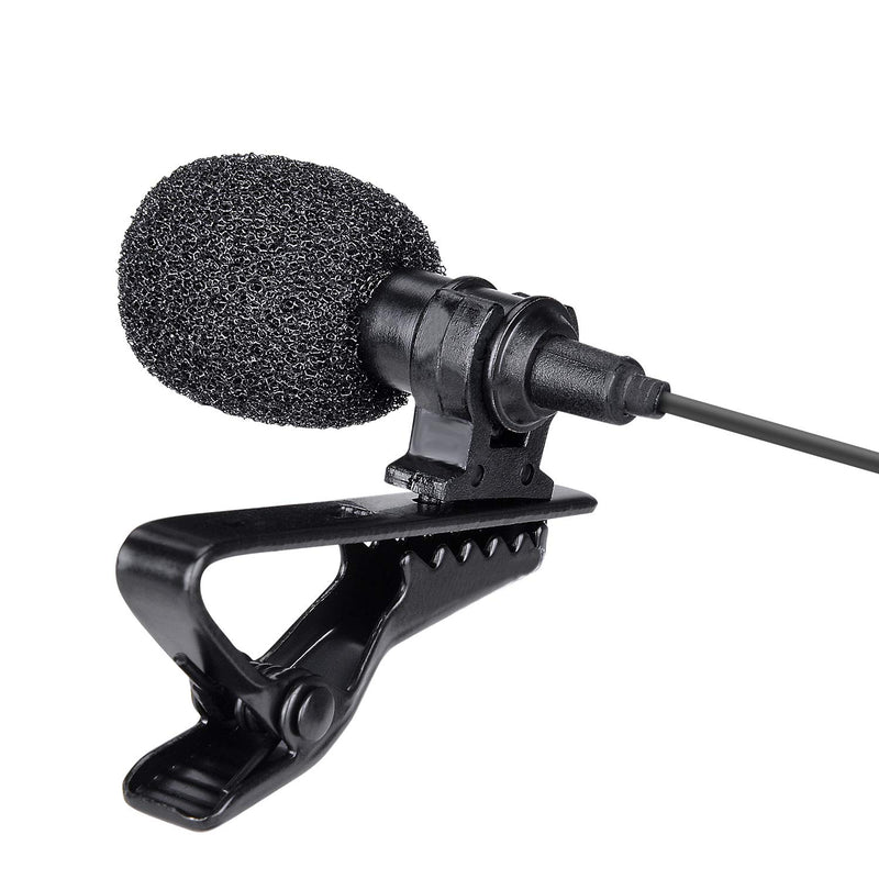 [AUSTRALIA] - 2-in-1 Switchable Smartphone/DSLR Camera Camcorder Lavalier Microphone Lapel Mic for Studio Video Recording Live Streaming Vlogging YouTube Podcast Commentary Anchorperson -3.5mm Jack/ 6M Cord 