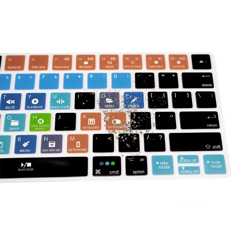 HRH FL Studio Fruity Loops Functional Shortcut Hotkey Keyboard Cover Silicone Skin for Magic Wireless Bluetooth Keyboard MLA22LL/A (A1644,2015 Released) with US Layout A-FL STUDIO