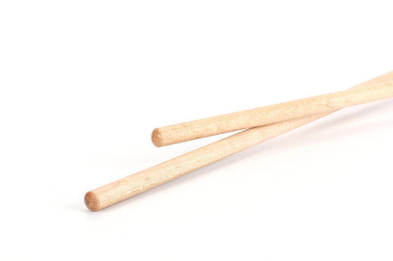 Foraineam Soloist Series Medium Keyboard Marimba Mallets With Maple Handle and Dark Green Yarn Head