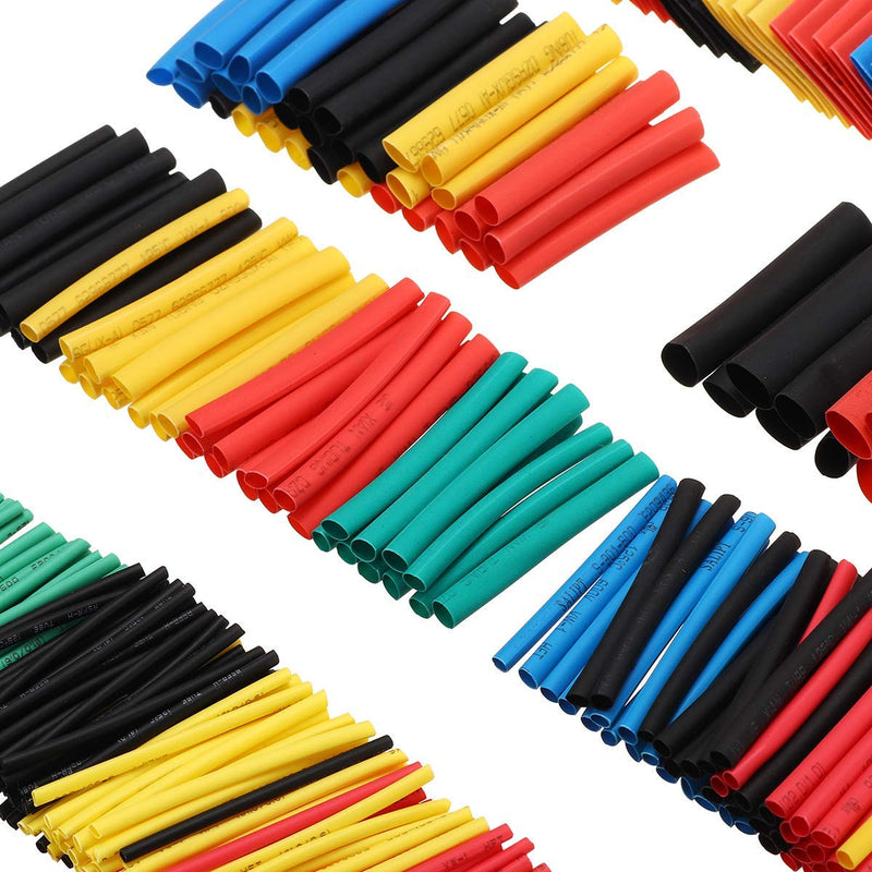 DollaTek 328pcs Heat Shrink Tubing Insulation Electrical Shrinkable Tube Sleeve Cable 2:1