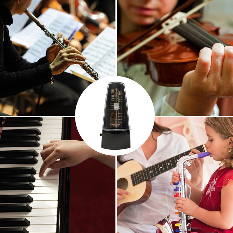 Spring.Rd Universal Professional Mechanical Metronome with High Precision Adjustable Beat Mode for All Kinds of Musical Instruments (Piano/Drum/Violin/Guitar/Bass&Wind Instruments),No Batteries Needed