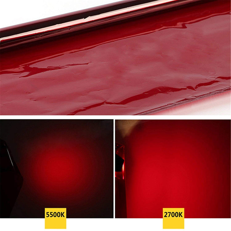 Meking 16x20 Inch Red Gels Color Filter Paper Correction Gel Lighting Filter for Photo Studio Light Red Head Light Strobe Flashlight - Light Wine Red