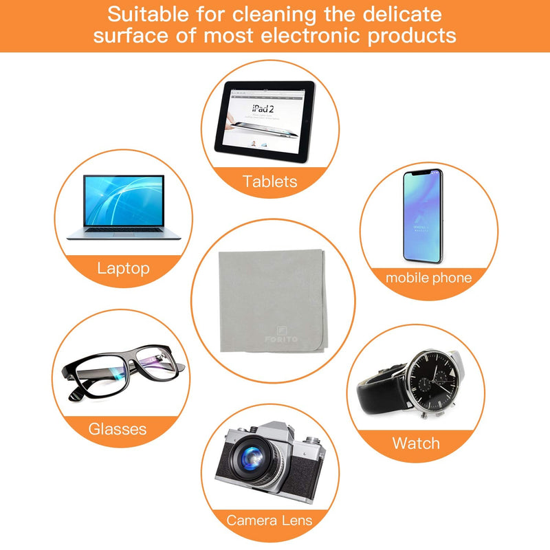 Microfiber Liner Cleaning Cloth 15" with Screen Keyboard Imprint Protection, Compatible with MacBook Pro 15" and 16"