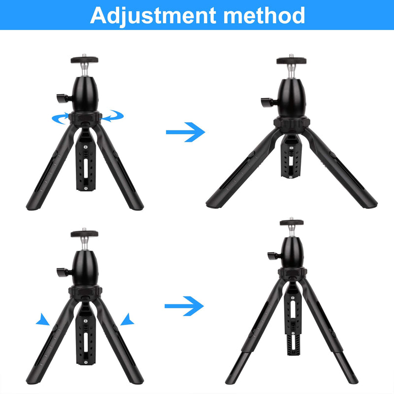 Akinger Selfie Light with Tripod Stand, Video Conference Light, Dimmable for Live Streaming/Makeup/Video Recording/Vlog, LED Light Holder Tripod Removable, Use for Cell Phone Laptop