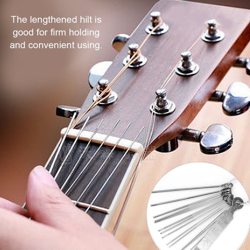 Guitar Nut Slot Files, 13Pcs Guitar Bridge and Saddle Nut Files Set for Guitar Repair Tool, Guitar Maintenance and Repair Tools