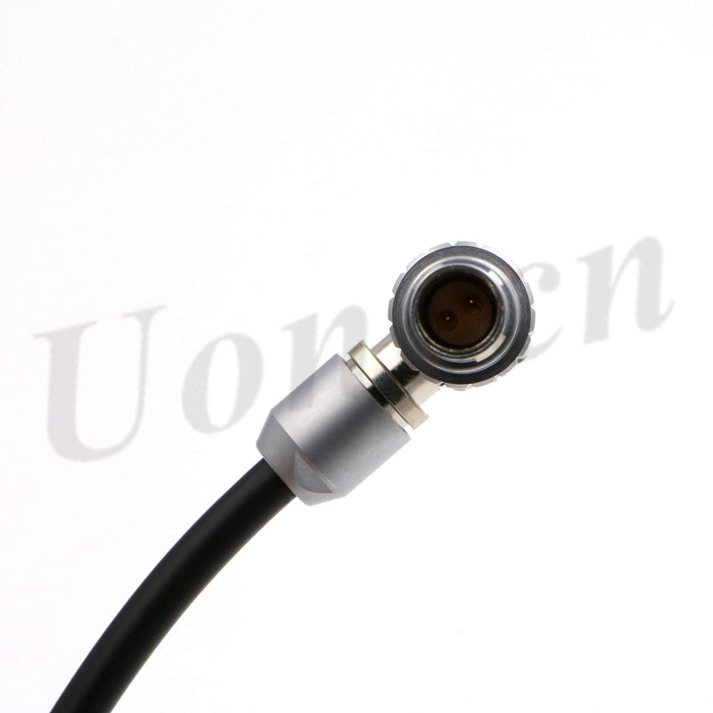 Uonecn Teradek Bond Power Cable for ARRI RED Camera Anton Bauer Right Angle 2 Pin Male to D-Tap Spring Cable 12'' Spring cable right angle 2 pin male to Dtap