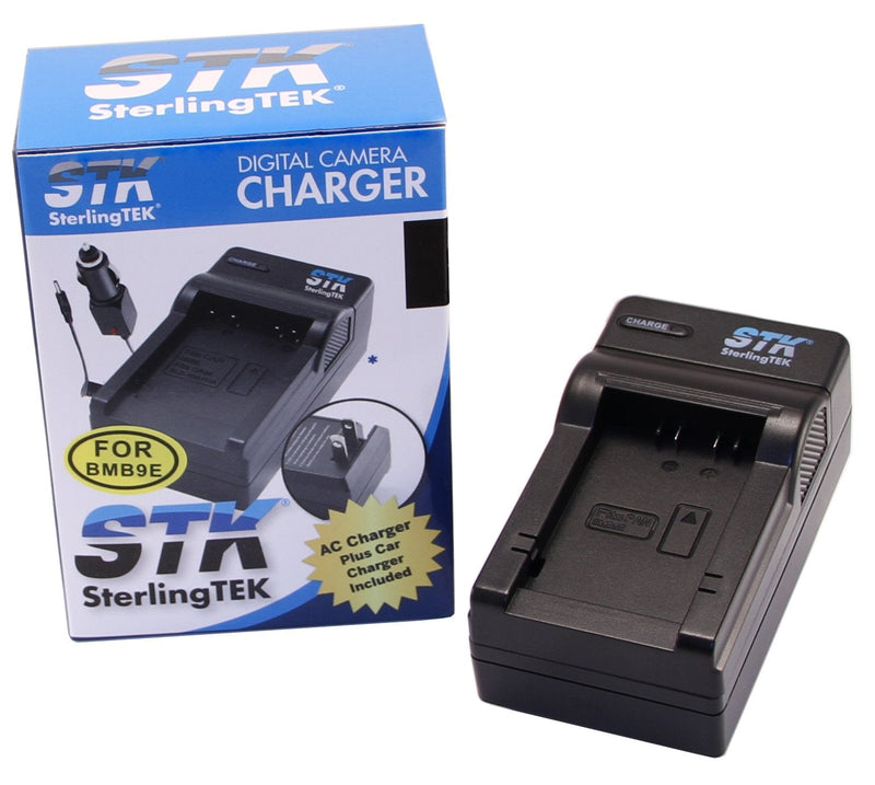 STK's DMW-BMB9 Charger for Panasonic Lumix DMC-FZ70, DMC-FZ100, DMC-FZ40, DMC-FZ150, DMC-FZ60, DMC-FZ47, DMC-FZ72 Cameras, DMW-BMB9PP Battery, DE-A83 Charger