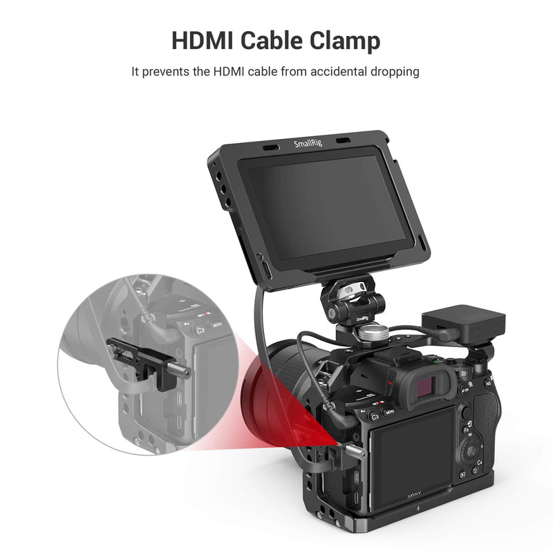 SMALLRIG HDMI Cable Clamp for Sony A7 III / A7R III / A7R IV Camera Cage - 3104