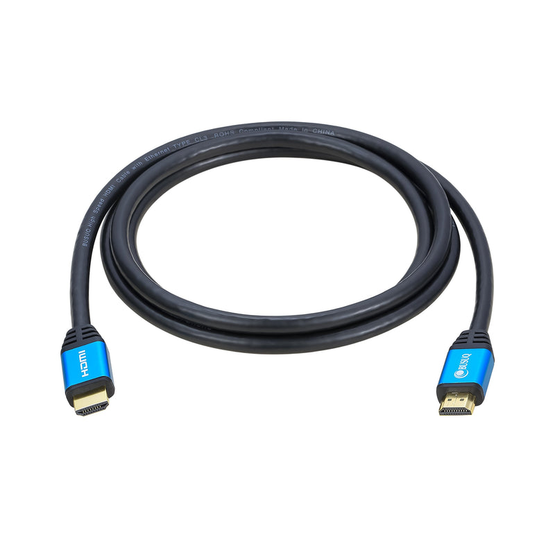 UFO Parts 4K HDMI Cable 30ft - BUSUQ HDMI 2.0 (@60HZ) Ready 26AWG High Speed 18Gbps - Gold Plated Connectors - Ethernet, for Laptop, Monitor, PS5, PS4, Xbox One, Fire TV, Apple TV & More HDMI 30ft Blue