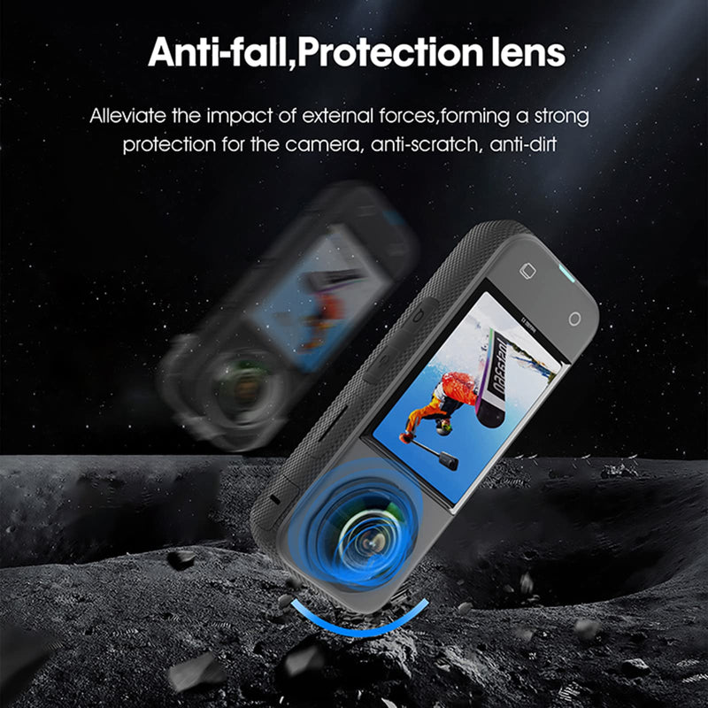 [AUSTRALIA] - LICHIFIT Panoramic Lens Protector Cover Adhesive Lens Cap for Insta360 X3 Camera Sticky Lens Guards Accessories 