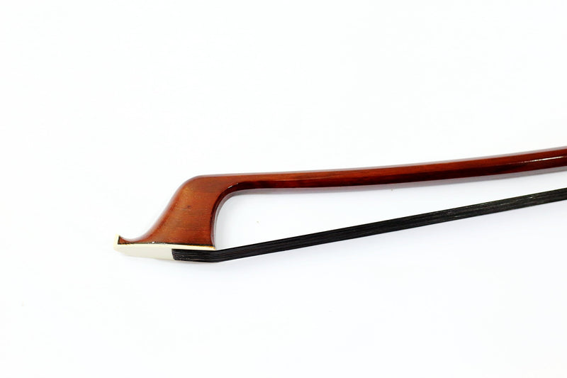 Vio Music #403 4/4 Bass Bow,brazilwood, Ebony Frog, French Style, Black Horsehair