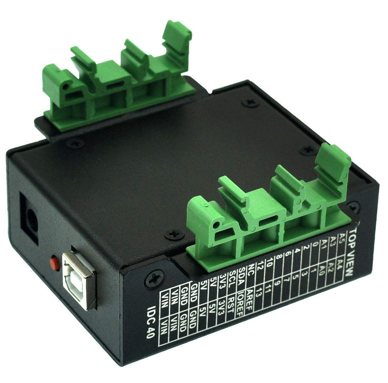 UNO Screw Terminal Block Breakout Module with Aluminum Enclosure, for UNO R3.