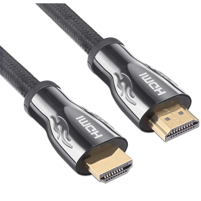A-tech High Speed 26AWG Braided Cord HDMI 2.0 Cable 40ft 24Gbps [Supports 4K 2160p, HD 1080p, 3D, Ethernet] Audio Return Video for PC, 3D Television, Xbox360, PS3/4, Apple TV and More 40Feet