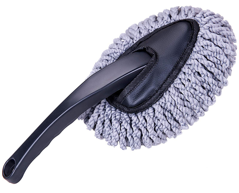 Shopping GD Multi-functional Car Duster Cleaning Dirt Dust Clean Brush Dusting Tool Mop Gray Car Cleaning Products