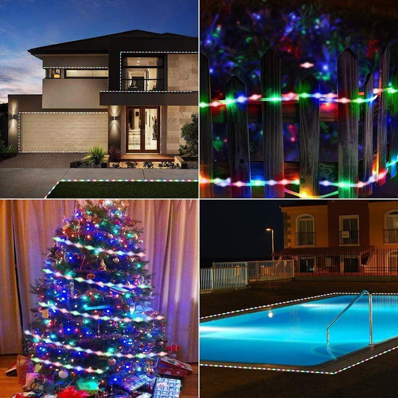 [AUSTRALIA] - Led Strip Lights Battery Powered Waterproof,3M/9.8ft SMD 5050 Flexible LED Light Strips Ribbon Light Mood Light with Remote,Timer,8 Mode,Dimmable Tape Lights for Bedroom Home Kitchen (Multi-Colored) Multicolor 