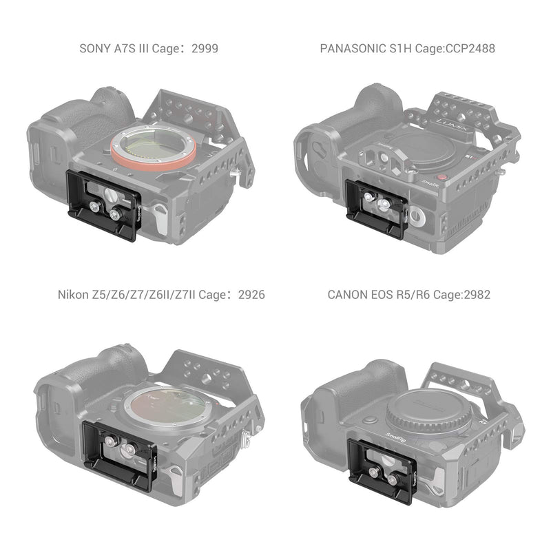 [AUSTRALIA] - SMALLRIG Quick Release Plate for Arca-Type Standard Compatible with DJI RS 2 and RSC 2 (RS2 / RSC2) Gimbal - 3154 
