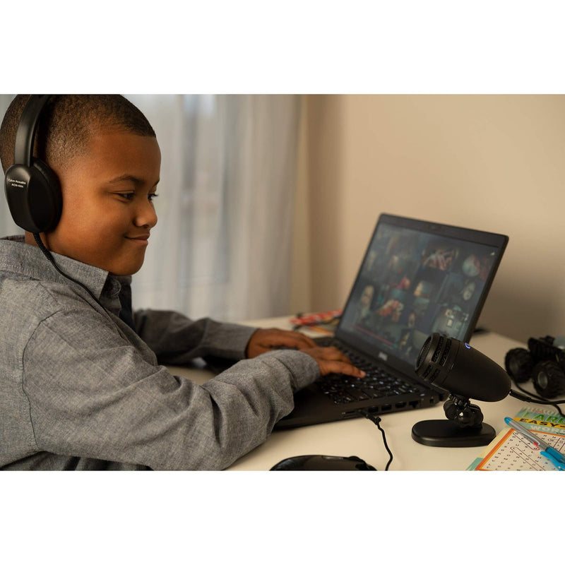 Cyber Acoustics USB Microphone - Directional USB Mic with Mute Button - Perfect for Eduction, Work at Home or Gaming Mic - Compatible with PC and Mac (CVL-2005) CVL-2005