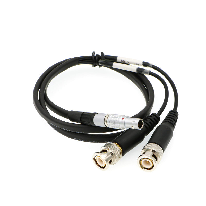 Uonecn Sound Devices XL-LB2 Timecode Input Output Cable 5 Pin Male to BNC Straight 5 Pin to BNC