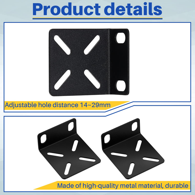 Pelopy Rack Mount Kit Compatible with 17.3 Inch Wide Switches, Adjustable Rack Ears Universal Rack Mount Brackets Compatible with Netgear/Buffalo Tech/Dell/D-Link/Linksys/TRENDnet Products