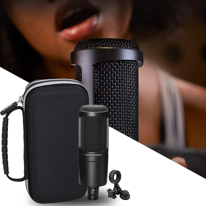 Aproca Hard Storage Travel Case, for Audio-Technica AT2020 Cardioid Condenser Studio XLR Microphone