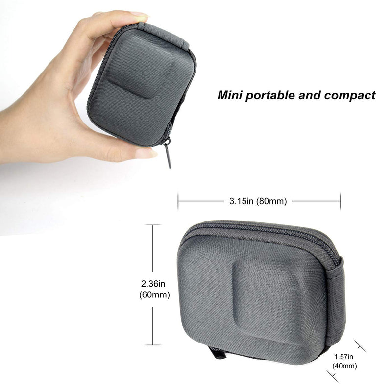 SOONSUN Portable Hard Carrying Case Bag for GoPro Hero 10 9 Black, Mini Semi-rigid Shell Protective Case Bag for GoPro HERO10 HERO9 Black Camera For Hero 10 9 Black Camera