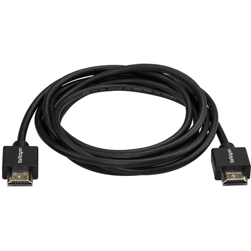 StarTech.com 6ft (2m) HDMI 2.0 Cable with Gripping Connectors - 4K 60Hz Premium Certified High Speed HDMI Cable w/Ethernet - HDR10, 18Gbps - HDMI Video Cord for Monitor/TV - M/M - Black (HDMM2MLP) 6 ft / 2m (Gripping Connectors)