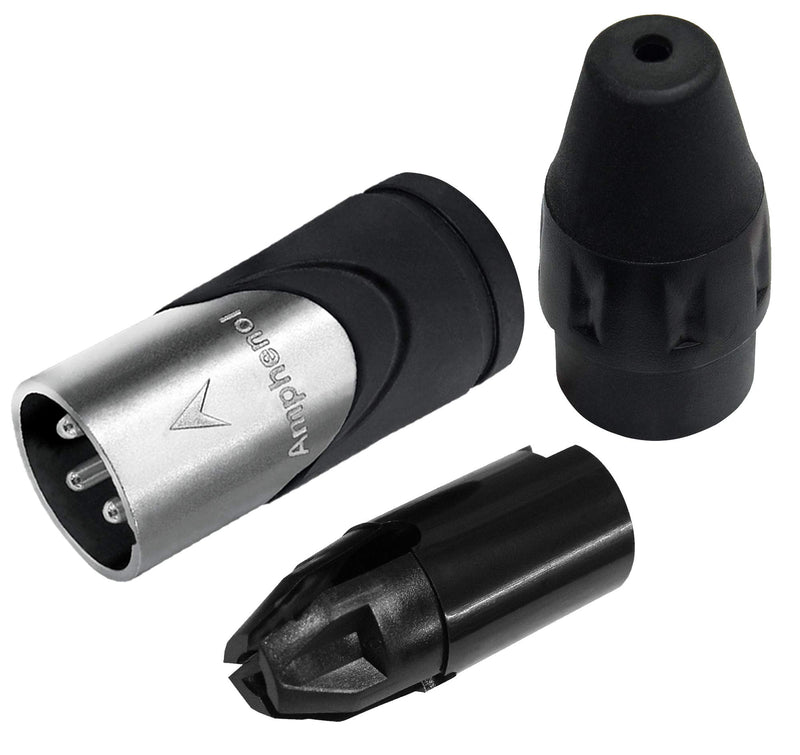 [AUSTRALIA] - 10 Foot - Canare L-4E6S, Star Quad Balanced Male to Female Microphone Cables with Amphenol AX3M & AX3F Silver XLR Connectors - Custom Made by WORLDS BEST CABLES 