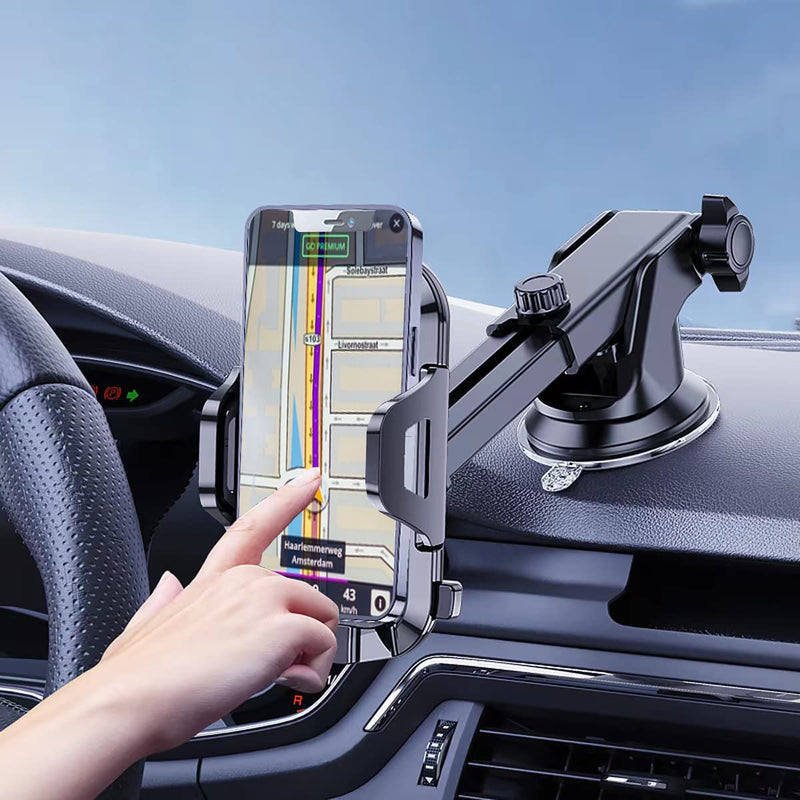 [AUSTRALIA] - BEATYLIFE Car Phone Holder Mirror Shower Phone Holder, 2 Pack Reusable Non-Residue Phone Mount for Kitchen Bathroom Wall Makeup YouTube Video TikTok, Compatible with All Phones 