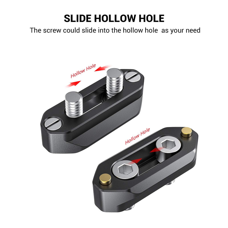 SMALLRIG Quick Release Safety Rail 4cm 1.57 Inches Long with 1/4'' Screws - 1409 4 cm