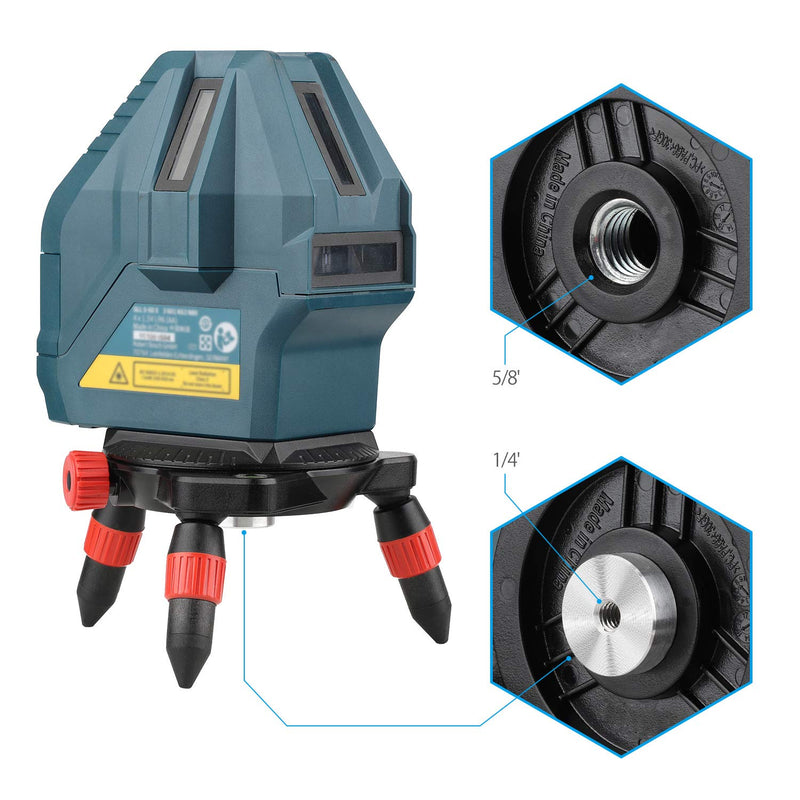 FIRECORE 1/4" Female to 5/8" Male Screw Adapter Converter for Laser Level/Tripod/Mic/Microphone Stand/Camera