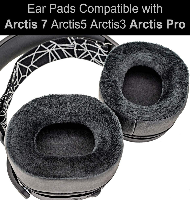 [AUSTRALIA] - Arctis 7 Ear Cushion Replacement Ear Pads Compatible with ATH-M50x M50 M40, Arctis 7 Arctis Pro, ATH-WS1100iS, HD280 Pro, MDR-7506 V6 Headphone (Hybrid Velour) 