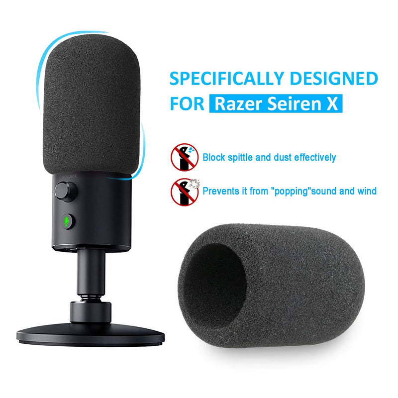 Razer Seiren X Mic Stand with Pop Filter - Mic Boom Arm with Foam Cover Windscreen for Razer Seiren X Streaming Microphone by YOUSHARES