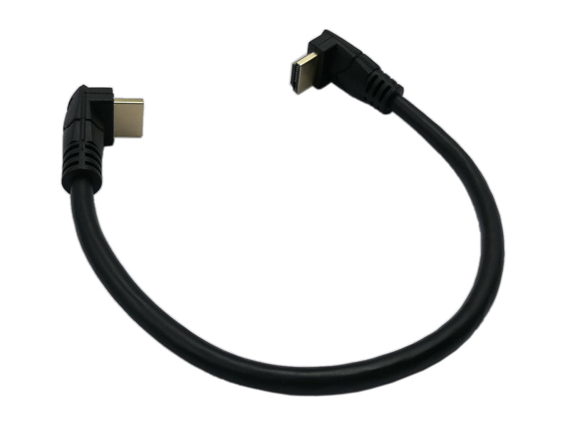 [AUSTRALIA] - zdyCGTime 1 Feet HDMI Up to Up Angle 90 Degree Vertical Right Cable -Supports 4K@60Hz, High Speed, HDMI 2.0 Ready - UHD, Ethernet & Audio Return - Video 4K 2160p, HD 1080p, 3D.(Male-Male)(Up) 