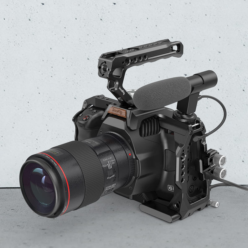 SmallRig Ergonomic Handle with Locating Holes for ARRI, Anti-Off Designed Cold Shoe Adapter - 2165