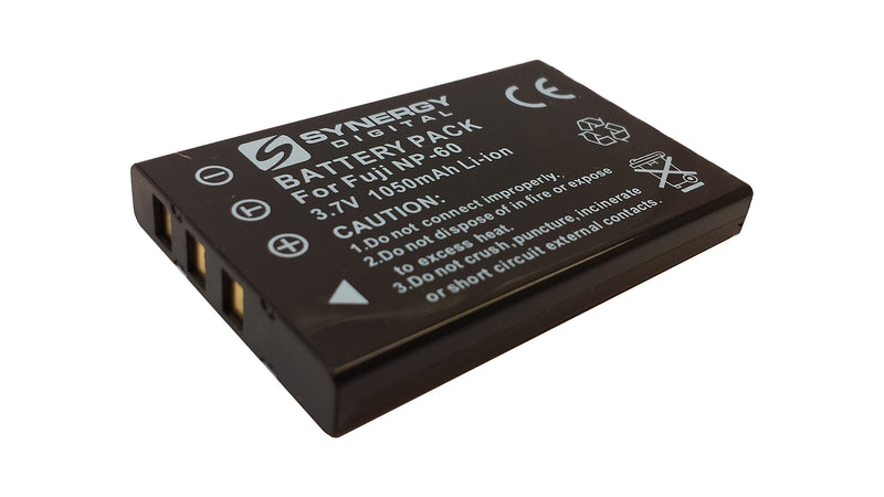 NP-60 Lithium Battery - Rechargeable Ultra High Capacity (1050 mAh) - replacement for Fuji NP-60, Pentax D-L12, Kodak KLIC-5000, Samsung SLB-1037 Battery